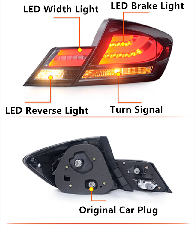 LED Turn Signal Tail Lamp for Honda Civic 9.5 Car Taillight 2014-2015 Rear Brake Reverse Light Automotive Accessories