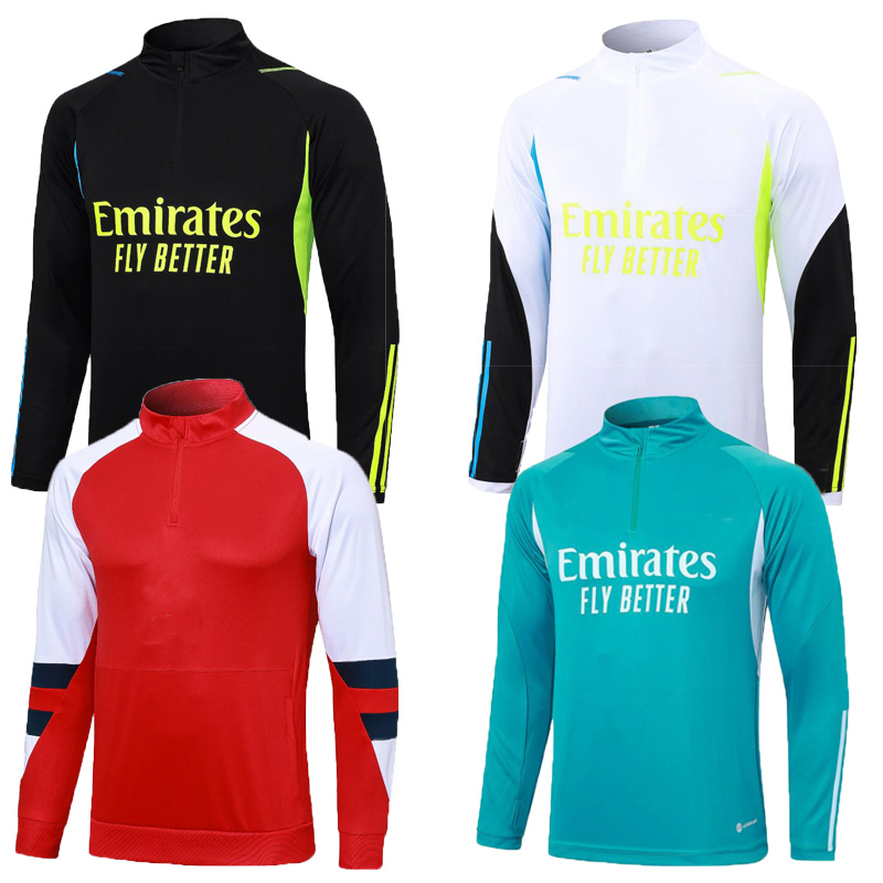 New 2023 2024 Arsen tracksuit jersey Mensoccer football 23 24 MEN Half pulled Long Sleeve soccer football Gunners training suit survetement foot chandal jogging top
