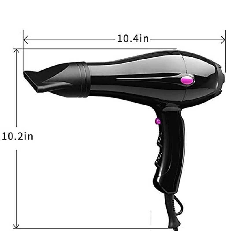 Hair Dryers Professional High-Power Hair Dryer Wind Speed Adjustment 100-110V Strong Barber Salon Styling Tools Hot/Cold Air Blow Home 240401