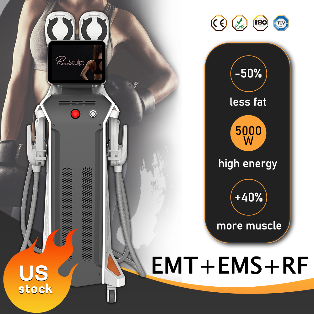 2024 Emslim 4 handles HIEMT fat reduce RF EMS Muscle Stimulator EMT weight loss Machine