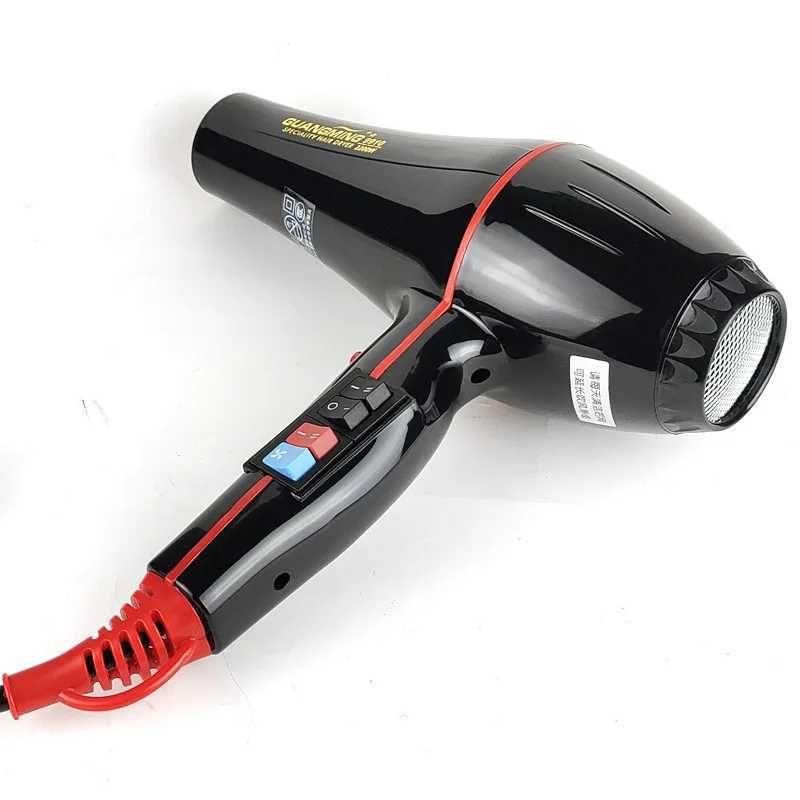 Hair Dryers Big AC Motor Real 2200W Professional Powerful Hair Dryer Fast Heating Hot And Cold Adjustment Air Blow Dryer For Hair Salon Use 240401