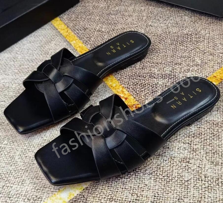 designer sandals Men Women Slippers sandals famous designer women Shoes Slide Summer Fashion Wide Flat Flip Flops Size 35-42