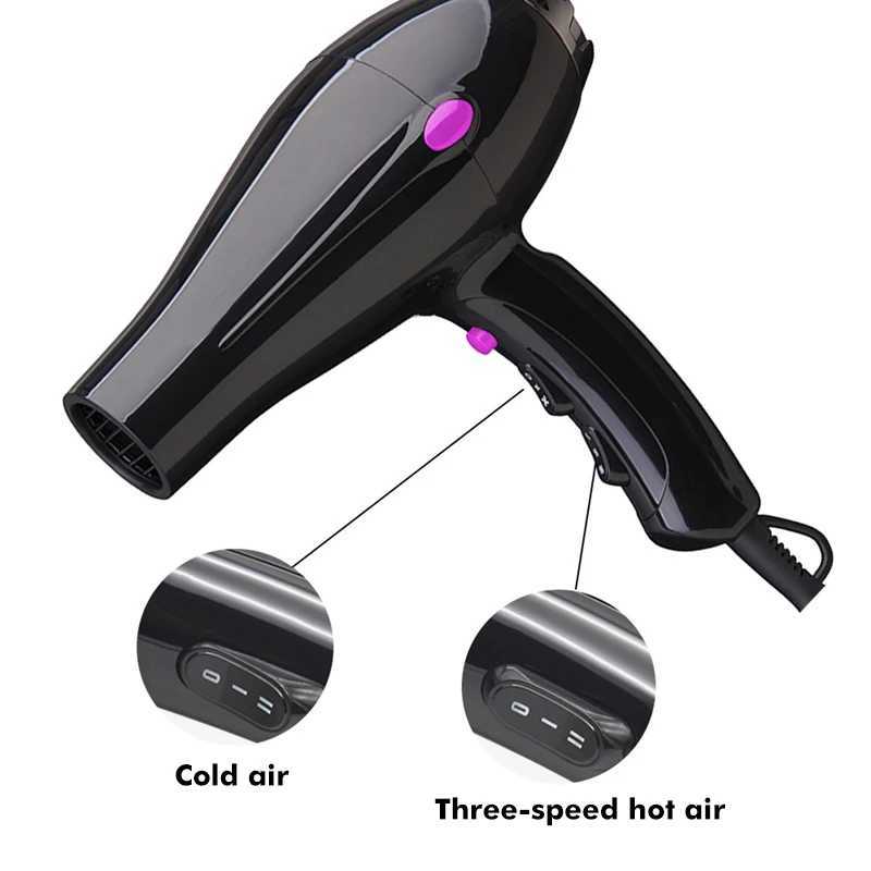 Hair Dryers Professional High-Power Hair Dryer Wind Speed Adjustment 100-110V Strong Barber Salon Styling Tools Hot/Cold Air Blow Home 240401