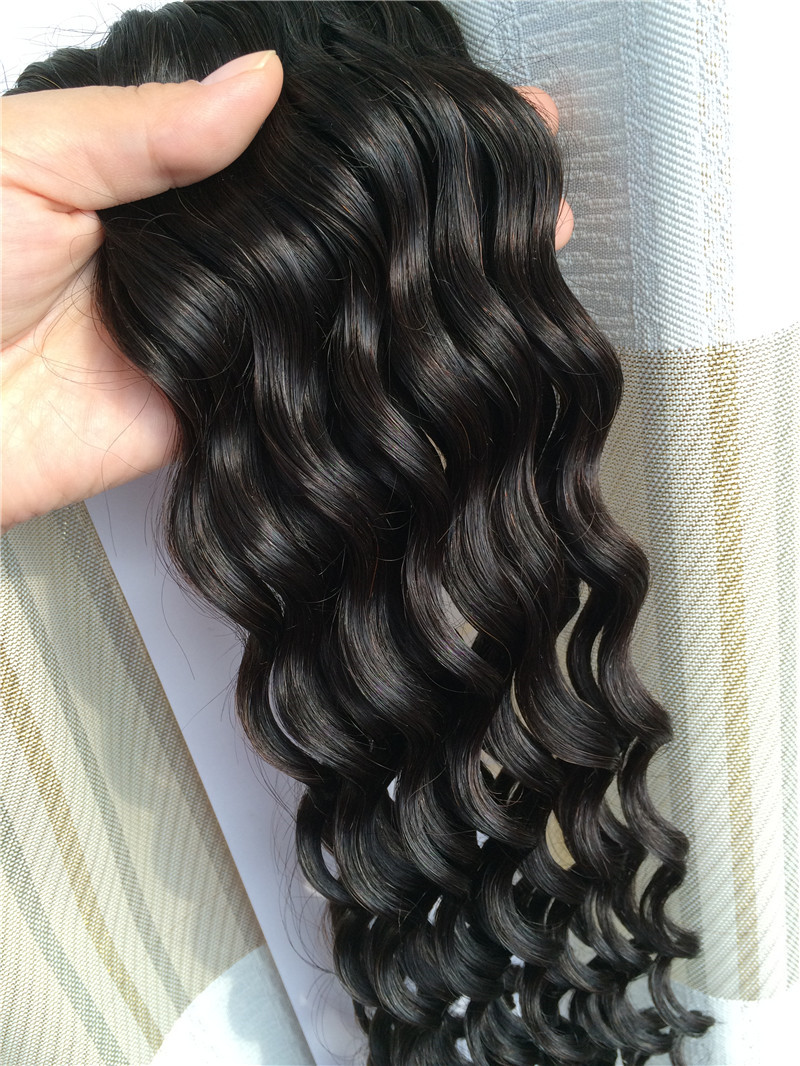 2024 New year Micro Loop Human Hair Deep wave Micro Ring Hair Beads Extensions Color 200G curly Link Ring Hair Extensions 1g/strand 200strands