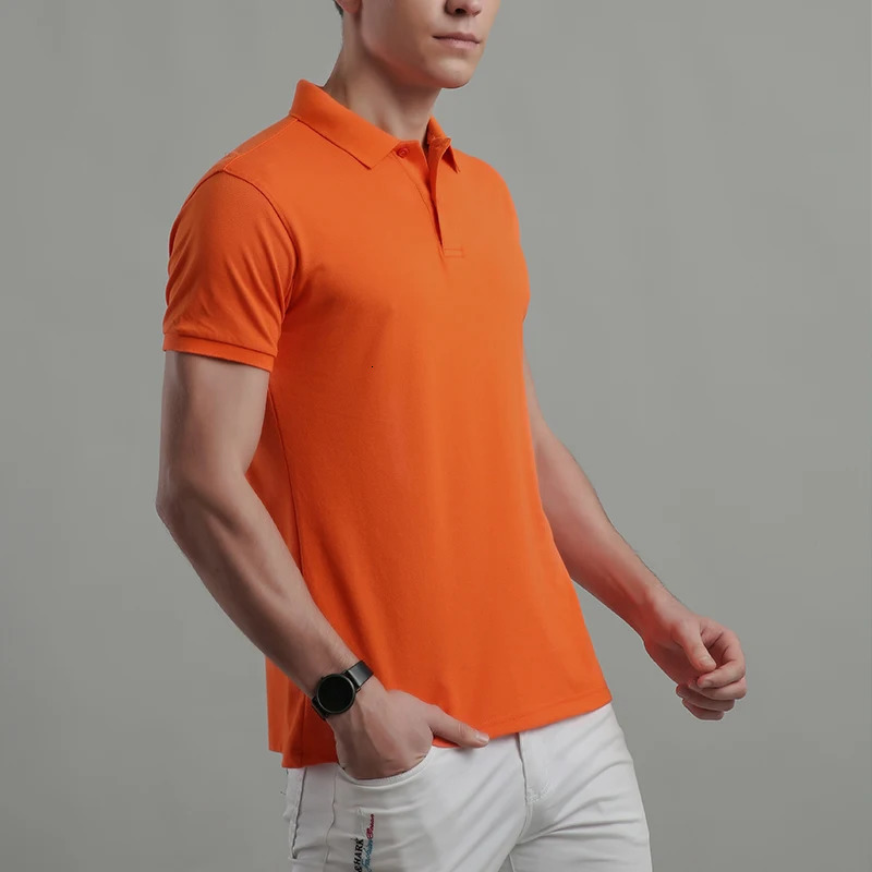 Summer fashionPolo shirts for men Custom Printing Casual Lapel Shirt Embroidery pattern Clothing Bulk order 240220