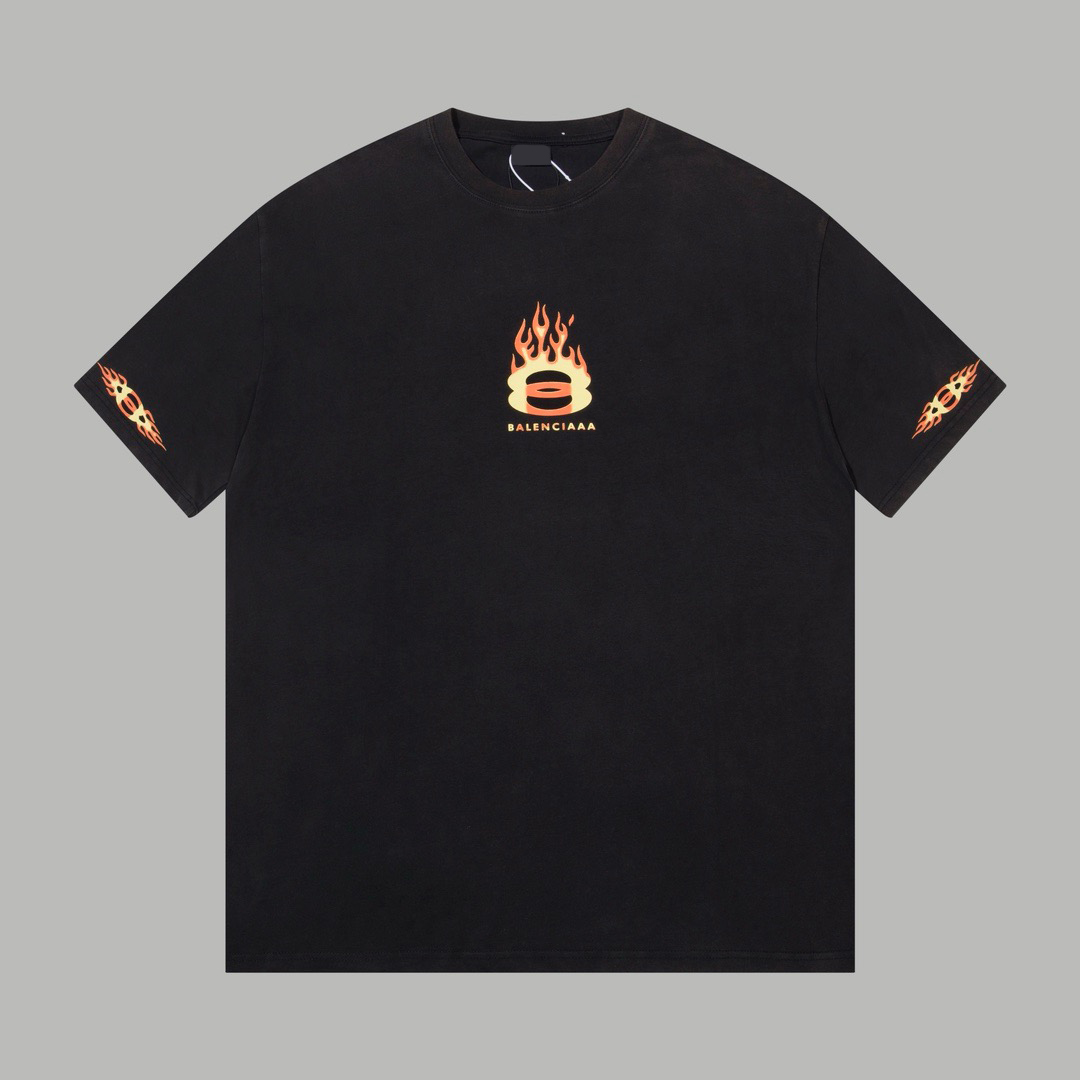 Men's Plus Tees & Polos Round neck embroidered and printed polar style summer wear with street pure cotton q222r