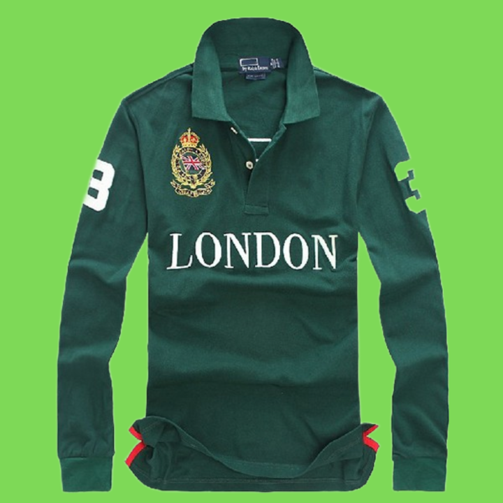 Mens designer long Men039s TShirts sleeve polos t shirts with embroidery technology cotton fashion casual polos shirt