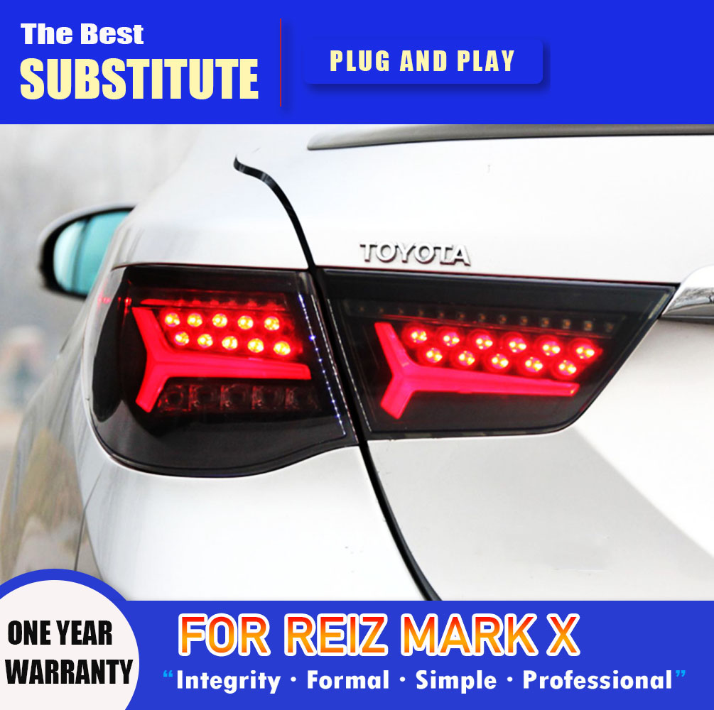 Car Styling Taillight Assembly Brake Reverse Parking Running Lightings For Toyota Reiz Mark X LED Tail Light 11-13 Streamer Turn Signal