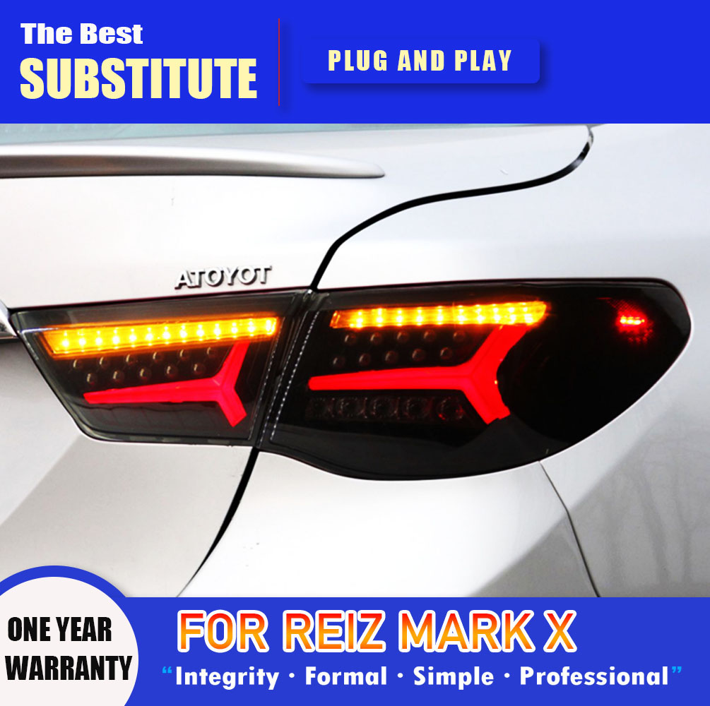 Car Styling Taillight Assembly Brake Reverse Parking Running Lightings For Toyota Reiz Mark X LED Tail Light 11-13 Streamer Turn Signal