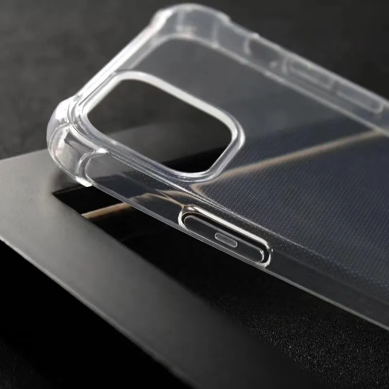 Shockproof Clear TPU Case For iPhone 15 PRO MAX with Bumper Bumper Back Cover for Samsung S24 ULTRA A15 5G
