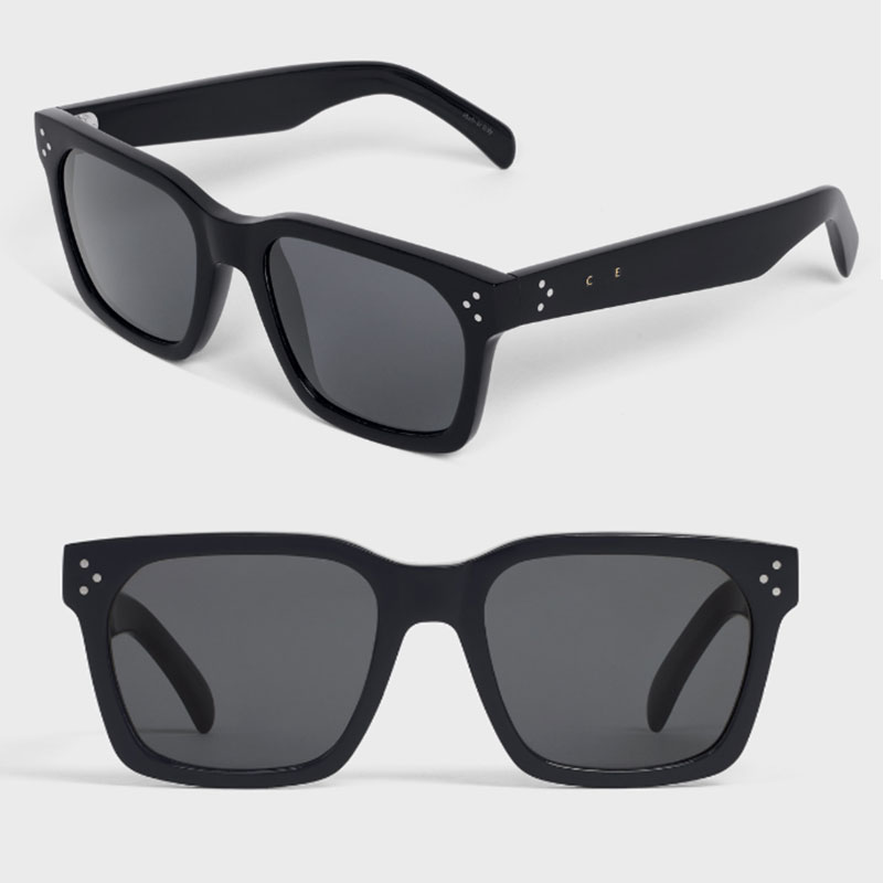 Men BLACK Frame 45 SUNGLASSES IN ACETATE Classic Square Frame CL40248 Modern Fashion Sunglasses with Box