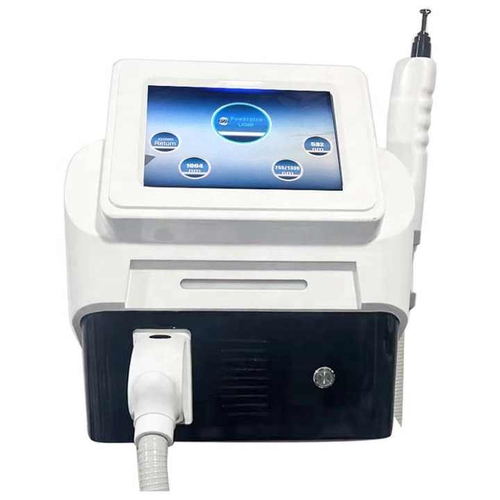 Fast Effect Non-traumatic Nd Yag Picosecond Laser for Tattoo Remove Eyebrows Eyelines Cleaning Picolaser 4 Wavelength Vascular Therapy Machine