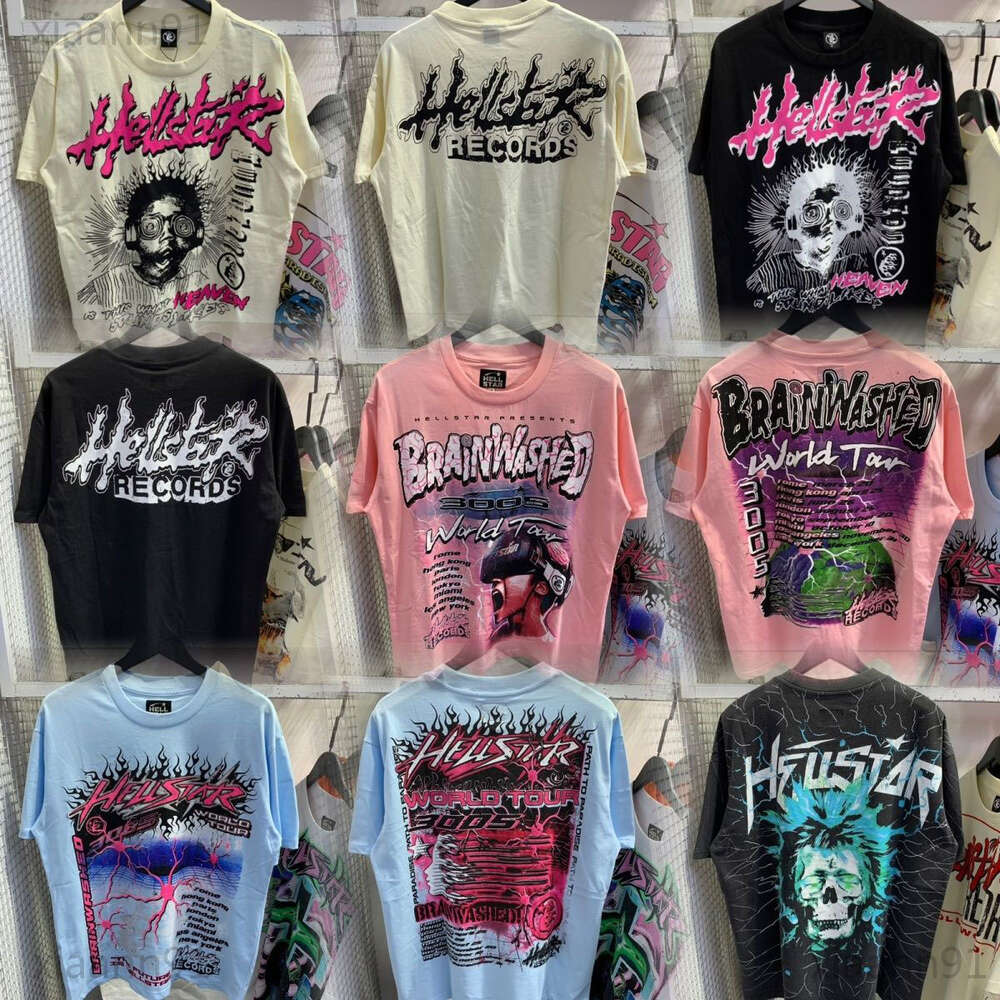 Helly Starshirts Designer Gothic Vintage Graphic Tee Women Star Shirt Summer Hellys Starhoodie Casual Couples Short Sleeve Streetwear Oversized T Shirt 56A