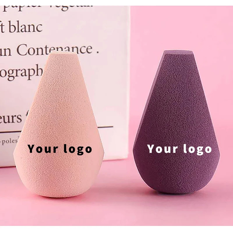 50pcs Custom OEM Latex Free Cosmetics Makeup Sponge Set puff Cotton Soft Beauty Sponge makeup blender Private Label 240220