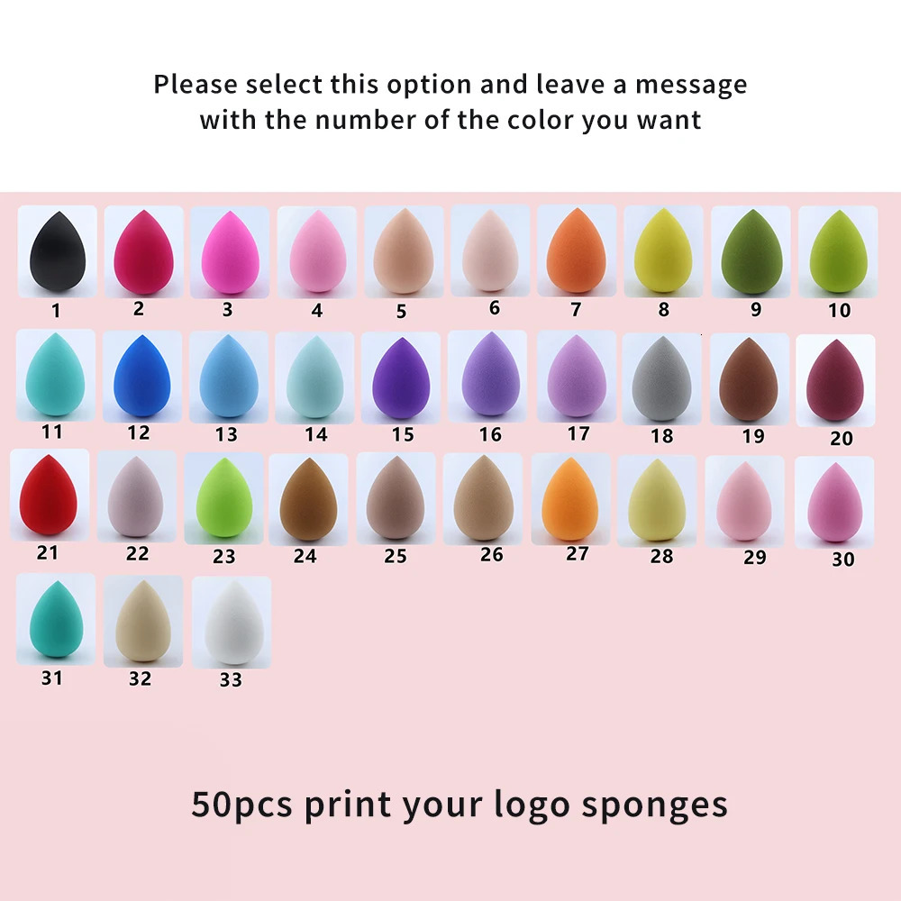 Beauty Egg Cosmetic Blender Customize Make Up Sponge Private Label Latex Free Makeup Blender Sponge Foundation Beauty Cosmetic 240220