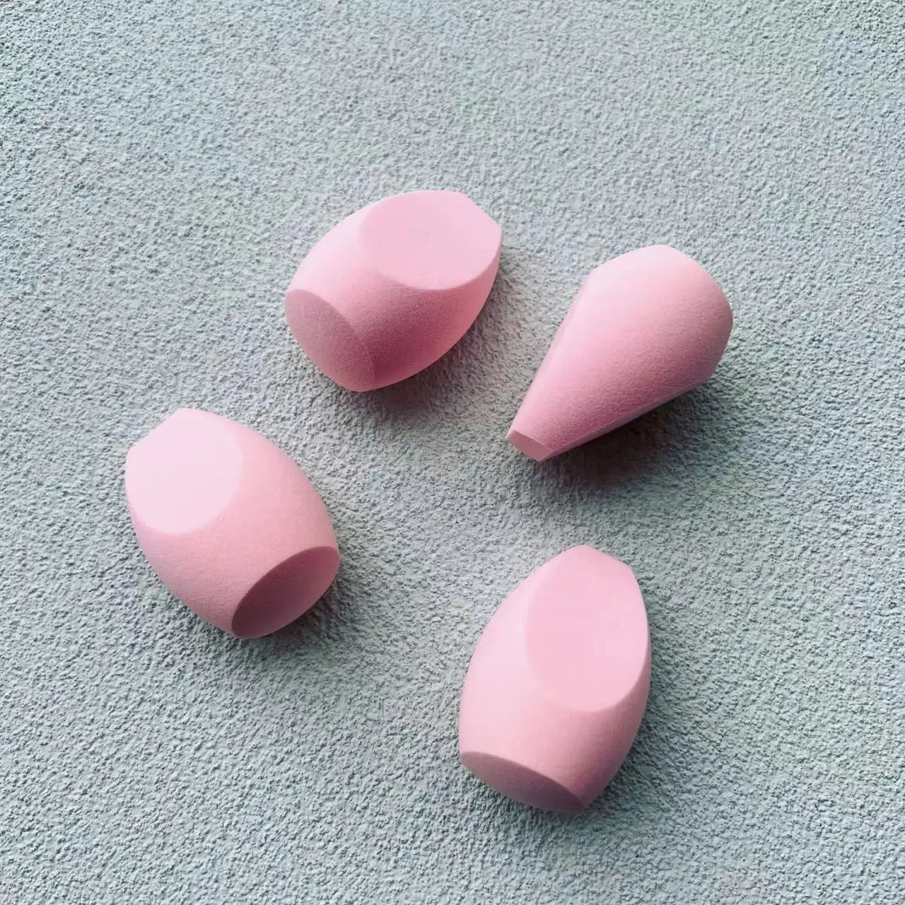 50pcs Custom OEM Latex Free Cosmetics Makeup Sponge Set puff Cotton Soft Beauty Sponge makeup blender Private Label 240220