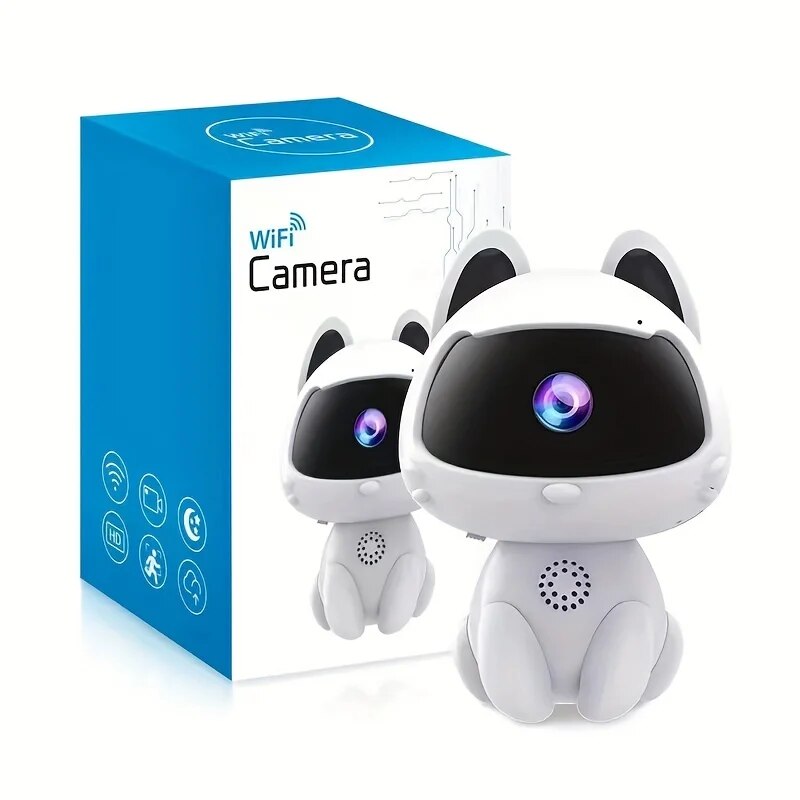 V380 Cat 1080P HD Wireless IP Dome Camera WiFi Camera HD Night Vision Remote Viewing Two Way Intercom Alarm Baby Pet Monitor