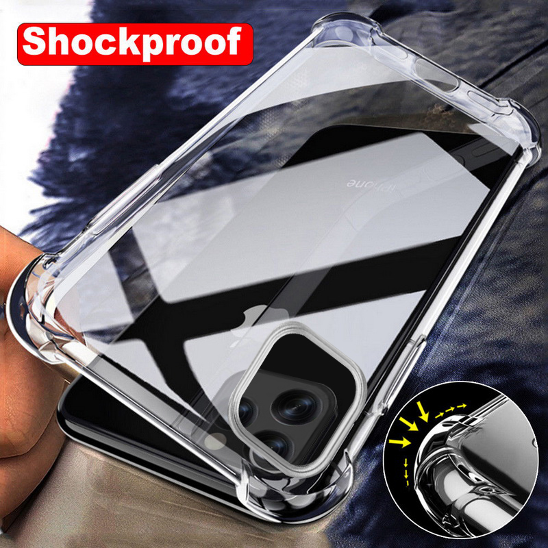 Shockproof Clear TPU Case For iPhone 15 PRO MAX with Bumper Bumper Back Cover for Samsung S24 ULTRA A15 5G