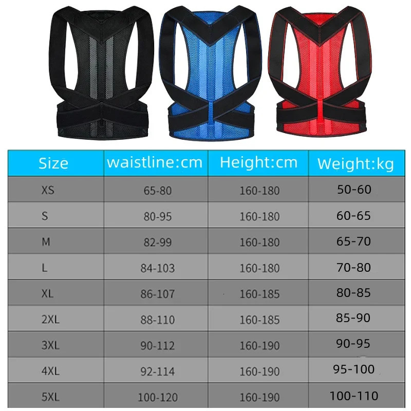 Posture Corrector Back Posture Brace Clavicle Support Stop Slouching and Hunching Adjustable Back Trainer Unisex Correction belt 240222