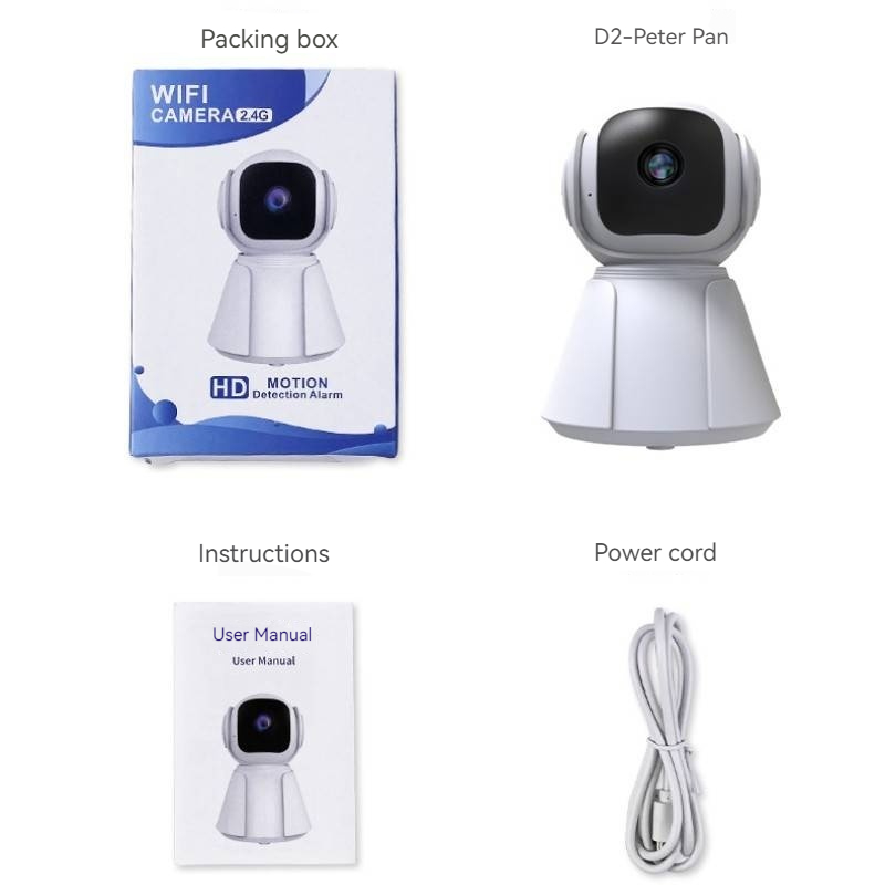 D2 Battery Camera Wireless Network Intelligent Security Indoor Remote Night Vision High-definition Home Monitoring IP Camera