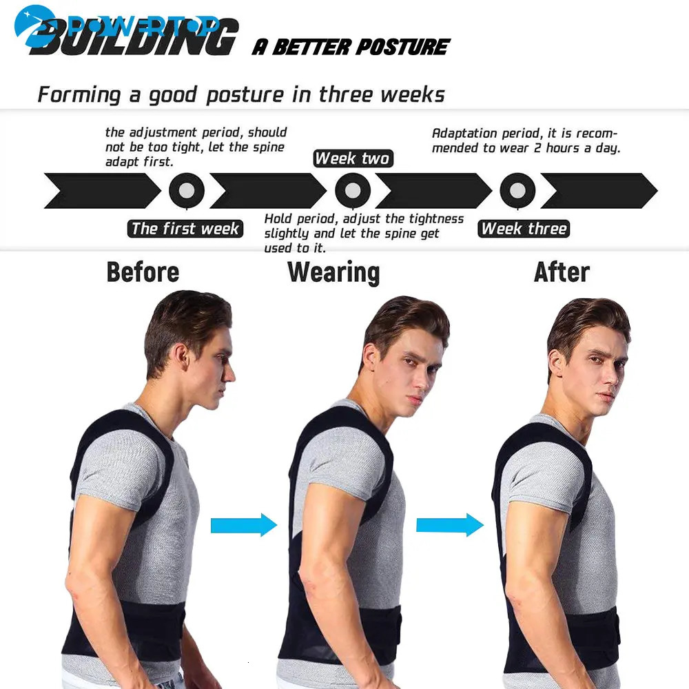 Alloy Bar Posture Corrector Scoliosis Back Brace Spine Corset Shoulder Therapy Support Posture Correction Belt Orthopedic Back 240222