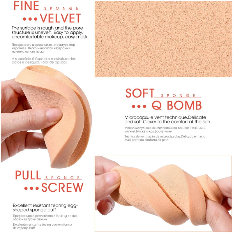 20/50Pcs Soft Makeup Foundation Blender Face Sponges Smooth Powder Puff Cosmetic Sponge Beauty Makeup Tool Accessories 240220