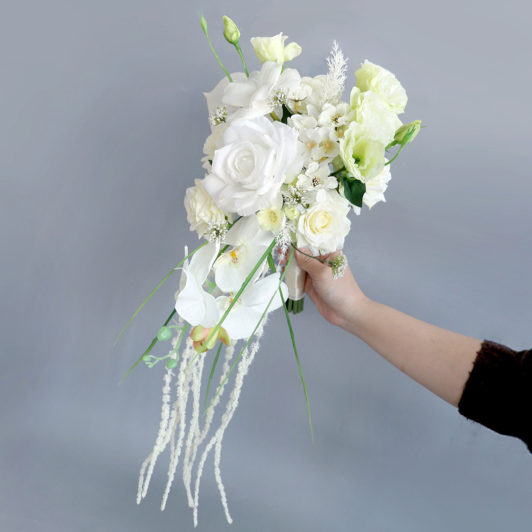 2025 Wedding Bouquets White Wedding Flowers 28*55cm Wedding Accessories