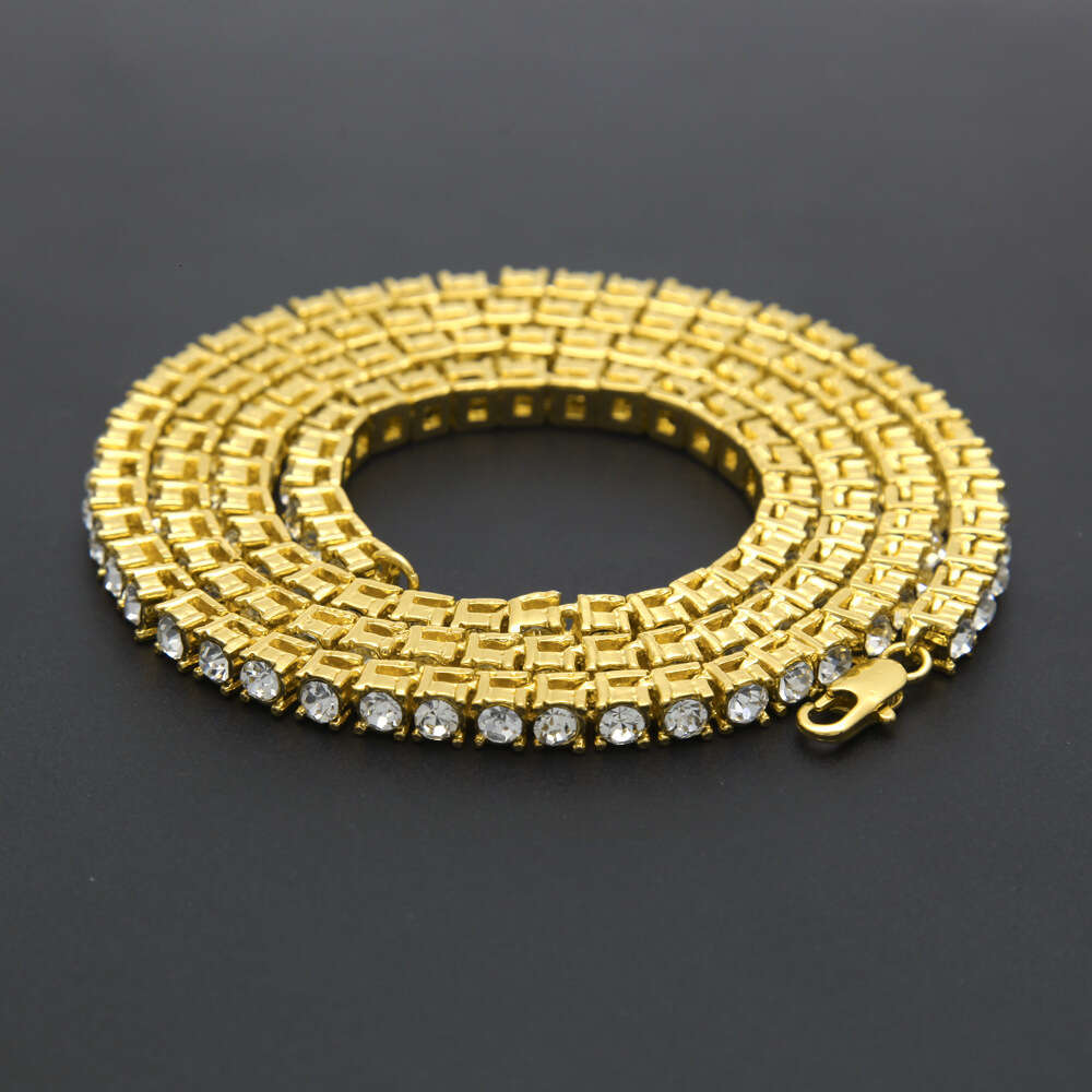 High Quality Hip Hop 3mm 4mm 5mm Vvs Mossanite Tennis Chain Iced Out Jewelry Moissanite Necklace