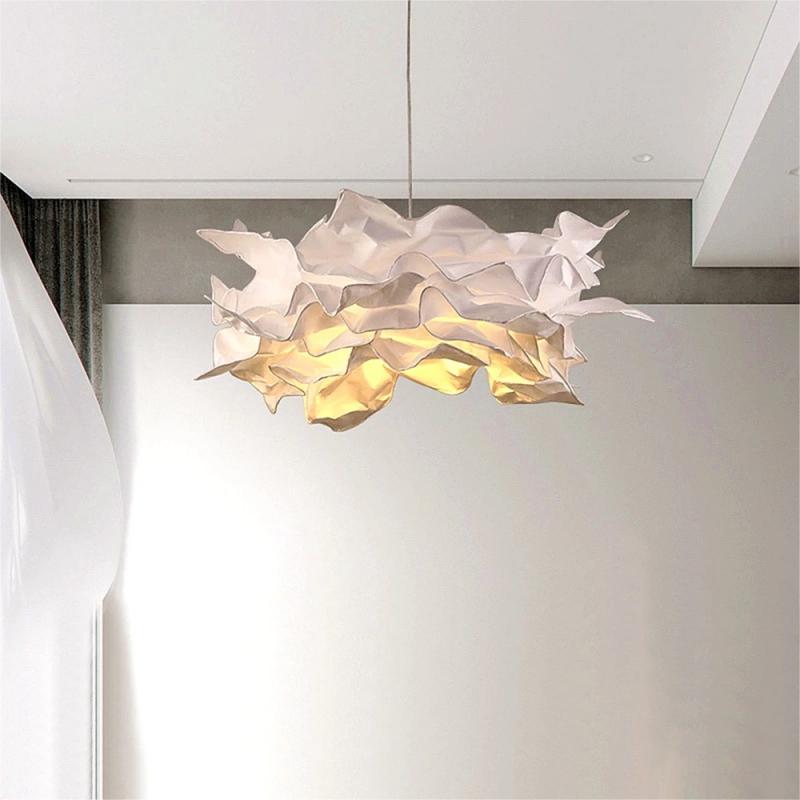 Lamp Shade Light Lampshade Cloud Paper Cover Hanging Chandelier Ceiling Pendant Puzzle Floor White Floating Shape Shades Wall D2.0