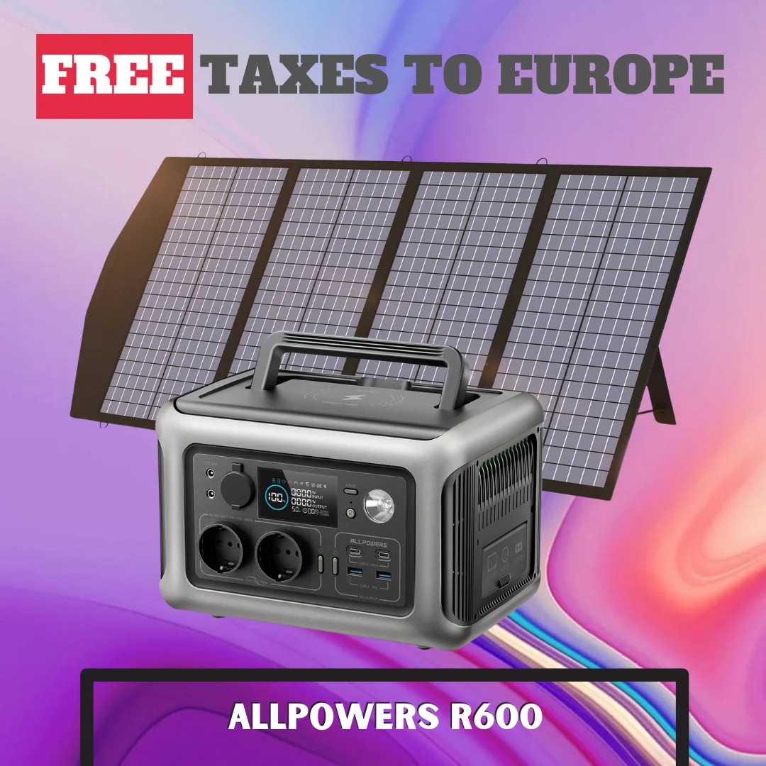 ALLPOWERS R600 Portable Powerstation with Solarpanel
