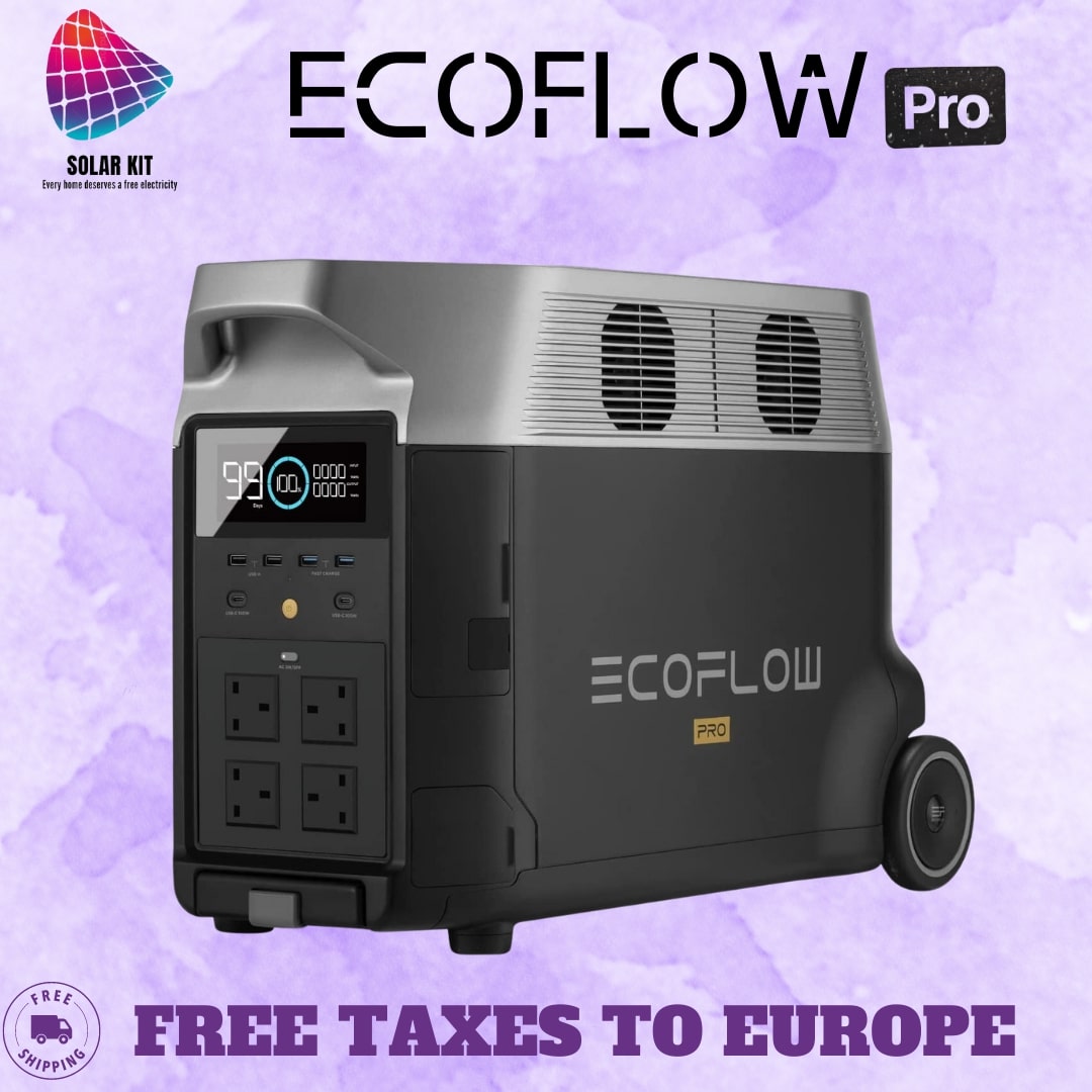 EcoFlow DELTA Pro Portable Power Station 3600W 3600Wh Lifepo4 Battery for Capming Home Backup