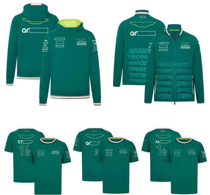2024 new F1 racing short-sleeved T-shirt spring and autumn team hoodie with the same custom