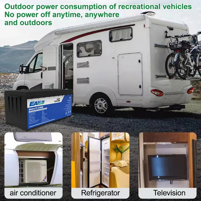 EASUN POWER LiFePO4 Battery 50AH 100AH 200AH 12V 24V BMS Rechargeable Lithium Bateria Pack for Camping Car Solar No Tax
