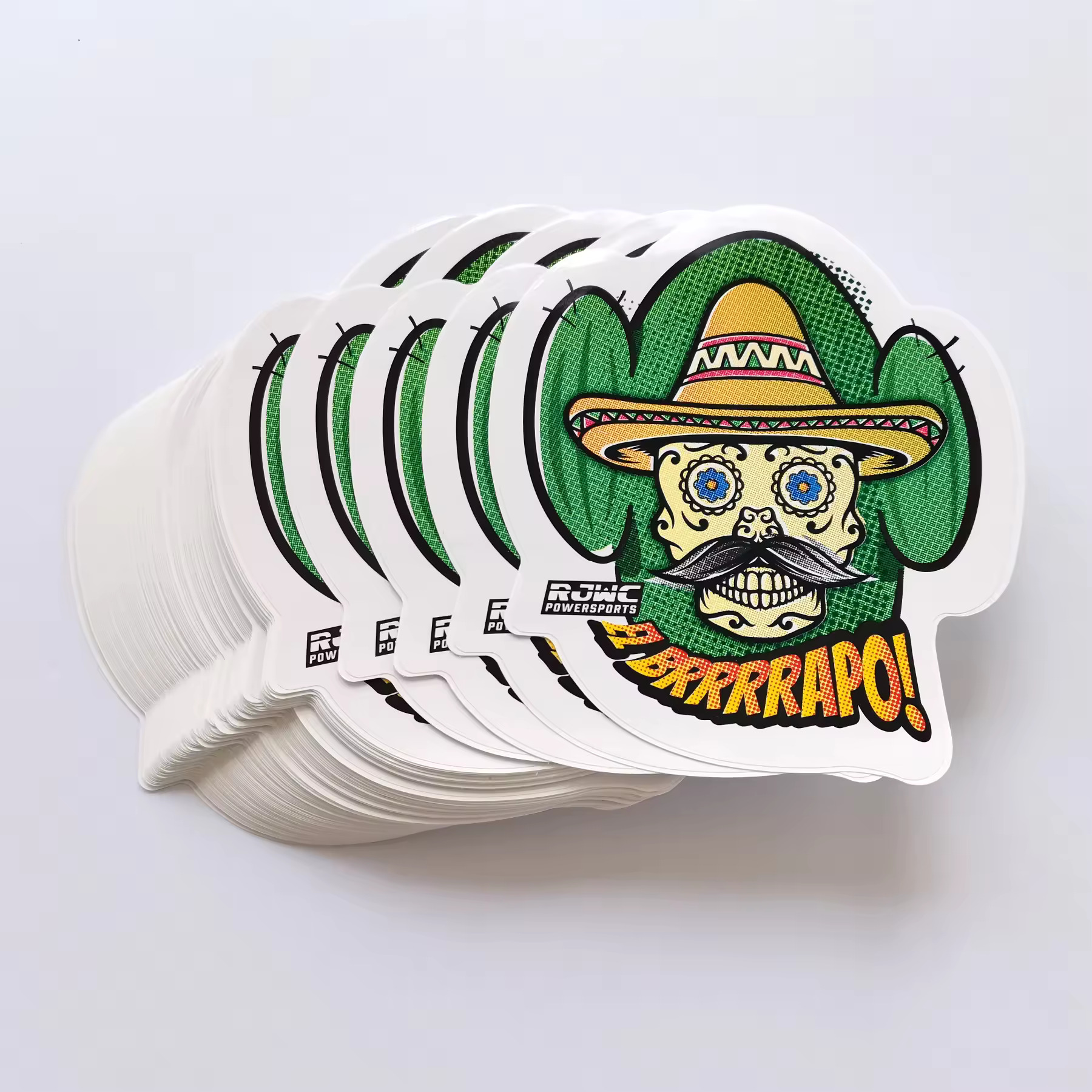 Free Shipping Custom UV Resist Label Printing Waterproof Durable White Vinyl PVC Self-Adhesive Die Cut Logo Stickers