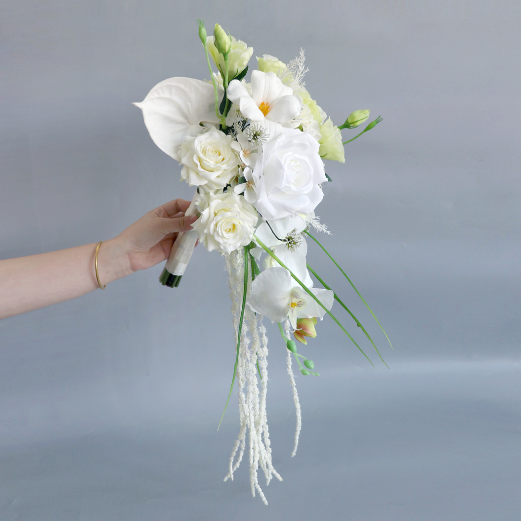 2025 Wedding Bouquets White Wedding Flowers 28*55cm Wedding Accessories