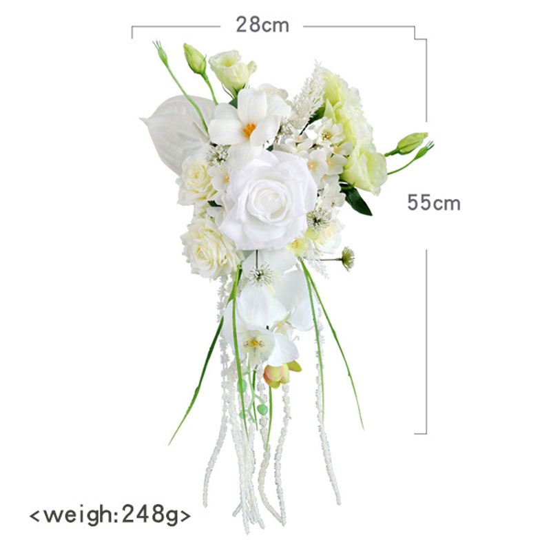 2025 Wedding Bouquets White Wedding Flowers 28*55cm Wedding Accessories