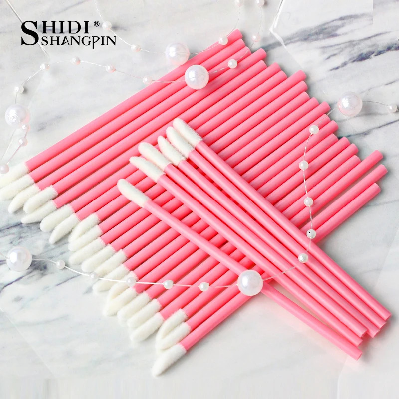 500/1000pcs Disposable Make Up Lip Brush Lipstick Gloss Wands Applicator Makeups Lip Brushes Extension Cosmetic Beauty Tools 240220