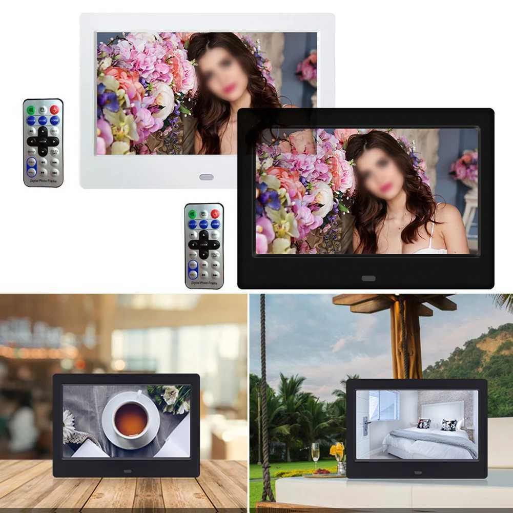Digital Photo Frames 7 Inches HD Digital Electronic photo frame LED Smart Electronic Family Photo Video Album Music Clock Calendar Player 24329