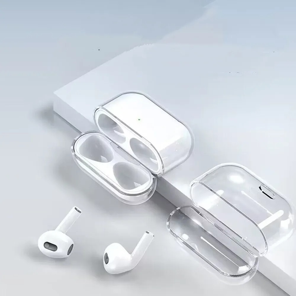 For Airpods pro 2 Earphones Accessories airpods 2 3 Gen Wireless Bluetooth Earphones Cases White PC Hard Shell Headphone Protecter