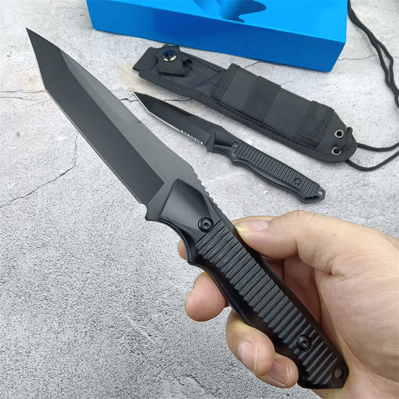 140BK Nimravus Military Fixed Blade Tactical - Serrated/Plain Edge Aluminum Handle Outdoor Hunting Combat Survival Knife 3300 15018 15080 15002