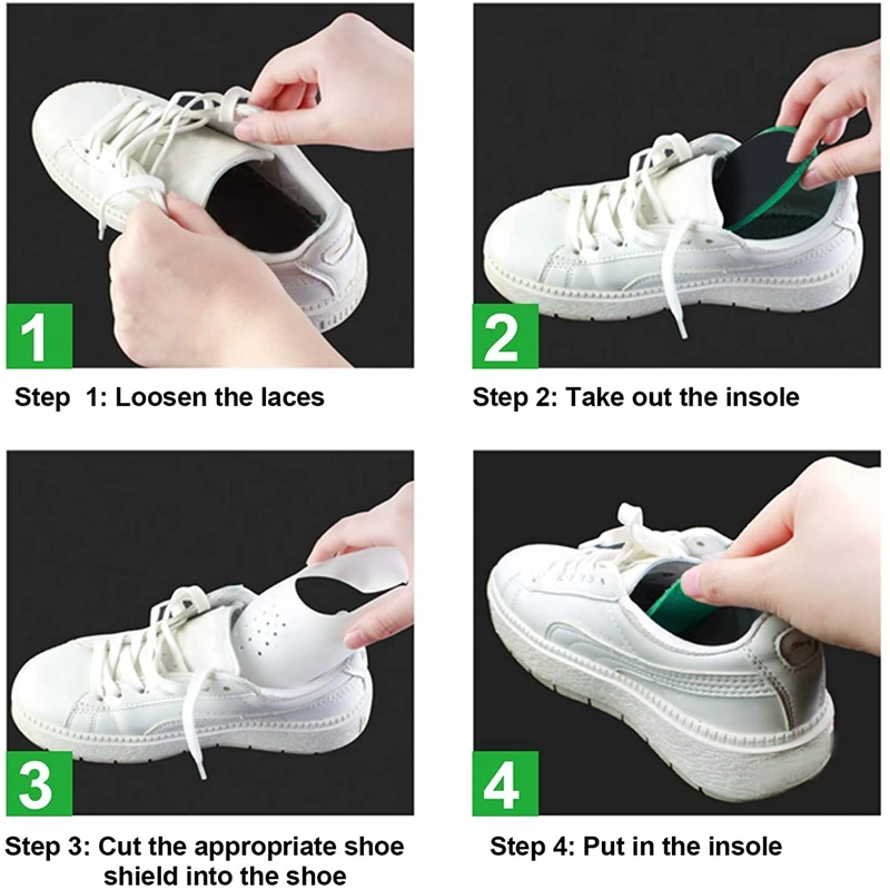 high quality Crease Protector Shoe Anti Crease Bending Crack Toe Cap Support Shoe Stretcher Lightweight Keeping Shield Sport Crease Protector