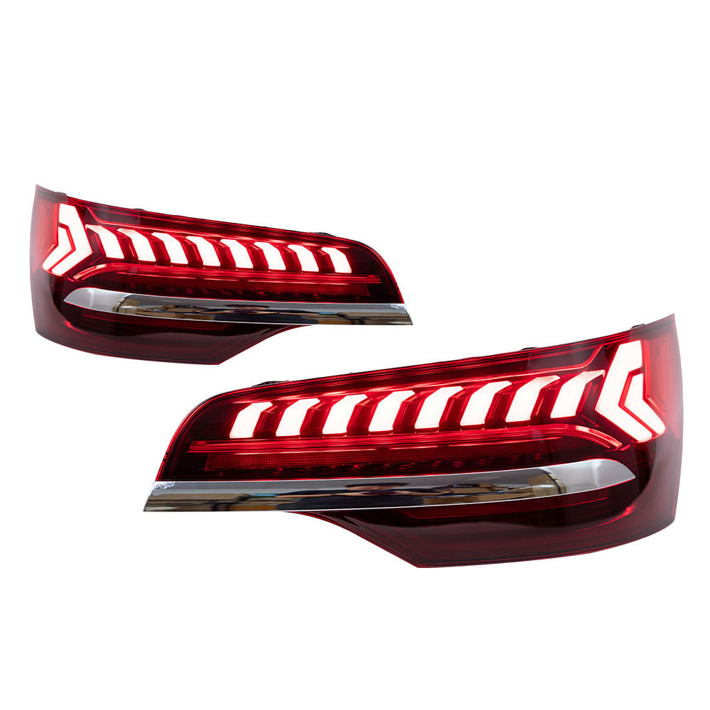 For AUDI Q7 LED Tail Light Assembly 06-15 Streamer Turn Signal Indicator Brake Reverse Parking Running Lights Tailight Car Accessories