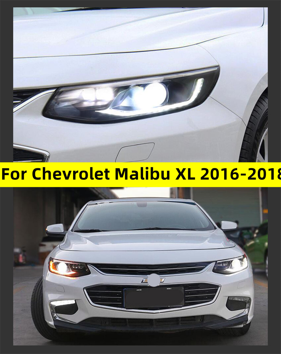 Car Styling for Malibu XL LED Headlight 20 16-20 18 Head Lights Assembly Dynamic Turn Signal Lens Accessory