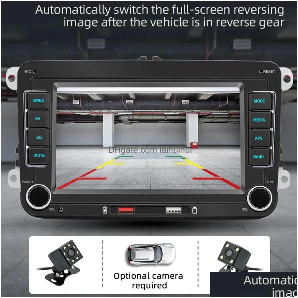 Car Video Car Video 7 Inch 2 Din Radio Gps Mp5 Player Android Carplay For Vw Volkgen Skoda Octavia Golf 5 6 Touran Passat B6 Jetta Zz Drop Del Dhp8I S