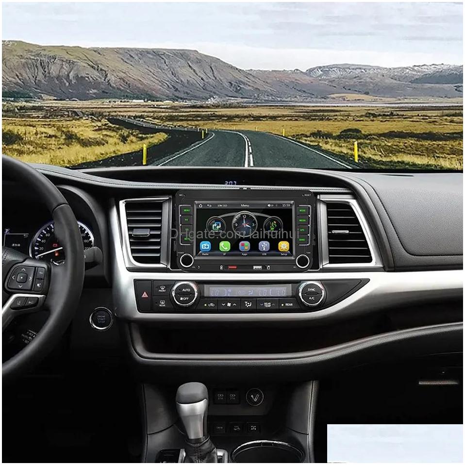 Car Video Car Video 7 Inch 2 Din Radio Gps Mp5 Player Android Carplay For Vw Volkgen Skoda Octavia Golf 5 6 Touran Passat B6 Jetta Zz Drop Del Dhp8I S