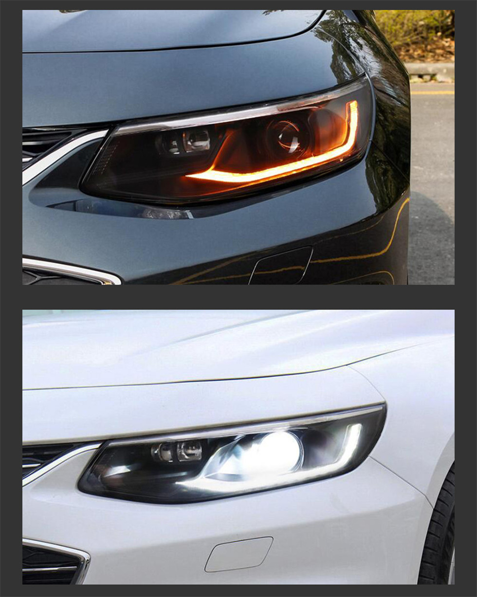 Car Styling for Malibu XL LED Headlight 20 16-20 18 Head Lights Assembly Dynamic Turn Signal Lens Accessory