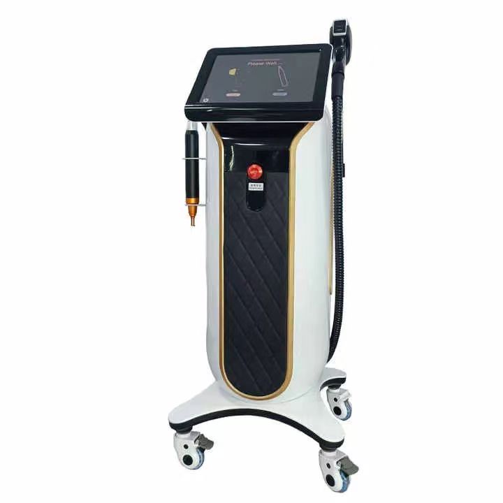 2 In 1 Picolaser Tattoo Removal 1064 nm 755nm 532nm Pico Q Switched Picosecond Laser Vertical Permanent 808 Diode Laser Hair Removal 2024