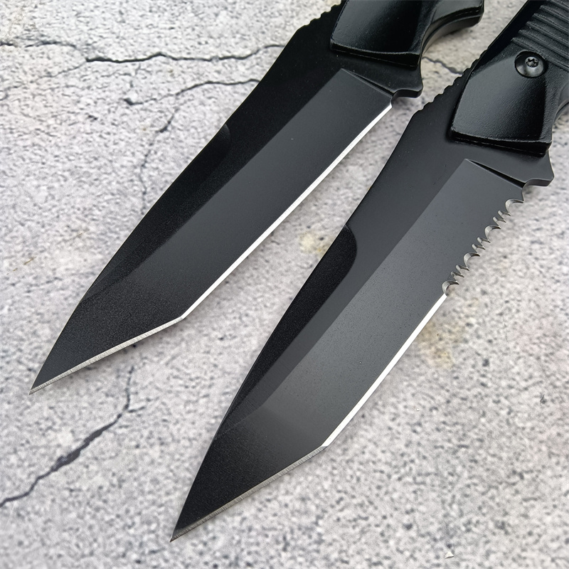 140BK Nimravus Military Fixed Blade Tactical - Serrated/Plain Edge Aluminum Handle Outdoor Hunting Combat Survival Knife 3300 15018 15080 15002