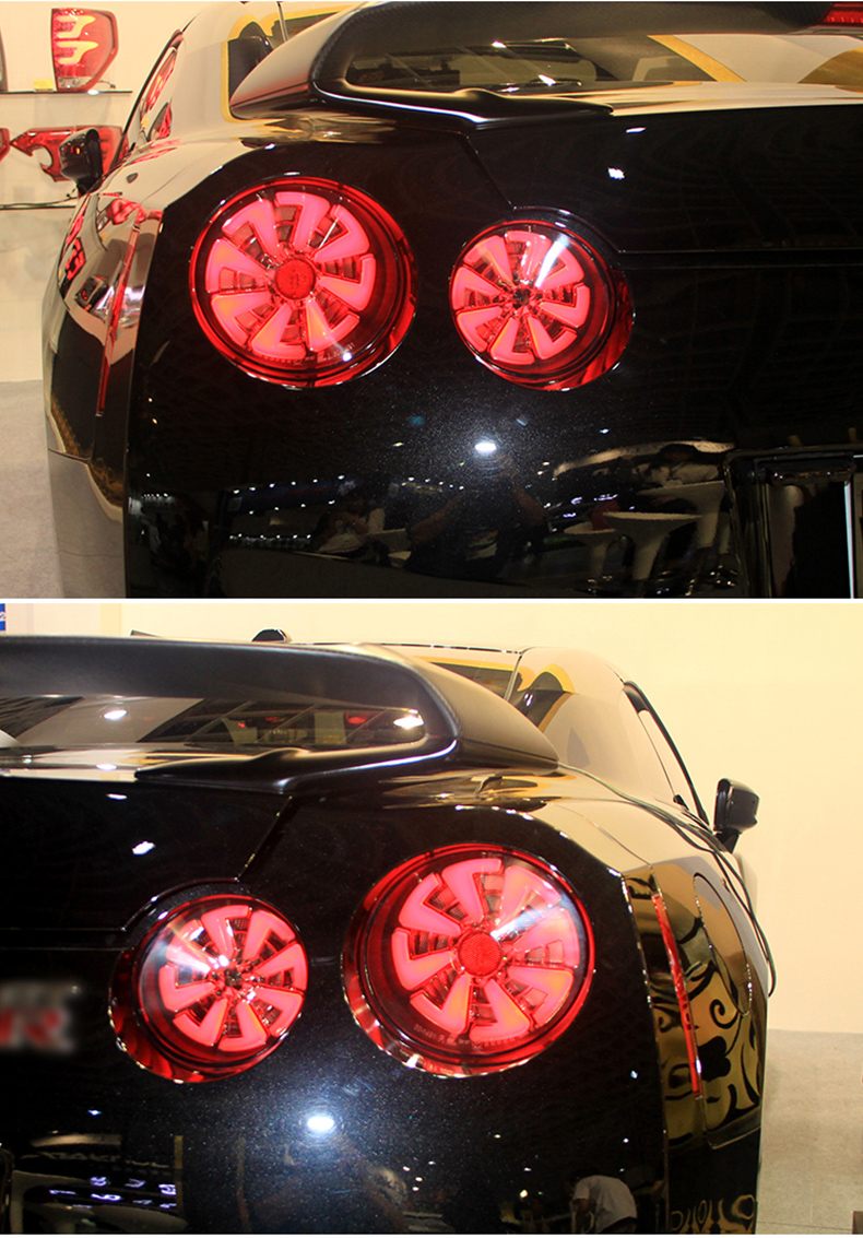 Car Accessories Taillight Assembly For Nissan GTR LED Tail Light 07-18 Streamer Turn Signal Brake Reverse Parking Running Lights Rear Lamp