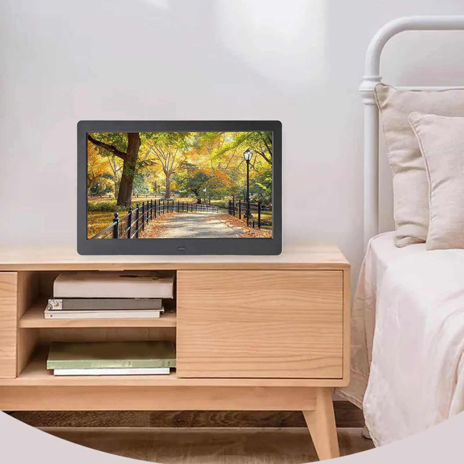 Digital Photo Frames 10 Digital Picture Frame Black EU/US Standard Plug Professional Easily Install Multiple Functions Remote Control 16/9 Screen 2432